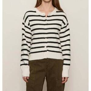 NEW SANCTUARY must have cardigan in chalk with black stripe